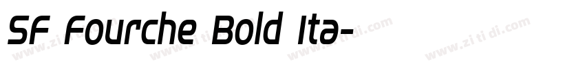 SF Fourche Bold Ita字体转换